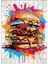 Karizma Tablo Ahşap Mdf Puzzle Yapboz Renkli Hamburger 120 Parça 25*35 cm 1