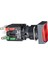 XB6DW4B2B Kırmızı Dikdörtgen Işıklı Buton Ø16 Yaylı Dönüş 1nk 12...24V 1