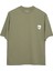 Full Of Love Oversize T-Shirt Erkek - Haki 3