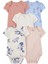 Layette Kız Bebek 5'li Kısa Kollu Body Mavi Çiçekli 1