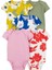 Layette Kız Bebek 5'li Kısa Kollu Body Renkli Çiçekler 1