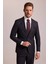 Erkek Antrasit Slim Fit Mono Yaka Yün Takım Elbise 3