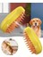 Pet Buharlı Fırça 3 In1 Buharlı Kedi Fırçası Dökülme Için Pet Steamer Fırçası Masaj Için Çok Fonksiyonlu Pet Bakım Fırçası Pet Epilasyon Aracı Kediler ve Köpekler Için Tarak (Sarı) (Yurt Dışından) 1