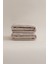 Ivory Bej Bordürlü Mikro Fiber Pamuk 2li Banyo Havlusu Seti 50 x 90 - 70 x 140 1104A 3