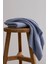 Ivory Mavi Bordürlü Mikro Fiber Pamuk 2li Banyo Havlusu Seti 50 x 90 - 70 x 140 1106A 1