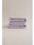 Ivory Lila Fitilli Mikro Fiber Pamuk 2li Banyo Havlusu Seti 50 x 90 - 70 x 140 1129A 3