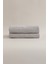 Ivory Gri Fitilli Mikro Fiber Pamuk 2li Banyo Havlusu Seti 50 x 90 - 70 x 140 1126A 2