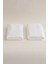 Ivory Beyaz Fitilli Mikro Fiber Pamuk 2li Banyo Havlusu Seti 50 x 90 - 70 x 140 1125A 4