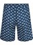 Erkek Deniz Havuz Şortu Desenli Jay S278 Koyu Lacivert 2