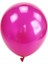 Fuşya 10 Adet Metalik Helyum Uyumlu Fuşya Balon + Fuşya Parlak Balon Doğum Günü Parti Süsleme Helyum Uyumlu 1