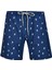 Erkek Deniz Havuz Şortu Desenli Brıty S269 Koyu Lacivert 1