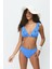 Fırfırlı Üçgen Bikini Takım 3277 Lacivert 1