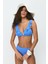 Fırfırlı Üçgen Bikini Takım 3277 Lacivert 4