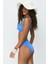 Fırfırlı Üçgen Bikini Takım 3277 Lacivert 5