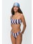 Tek Omuz Bikini Takım 3280 Lacivert/oranj 2