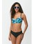 Kaplı Bikini Takım 3261 Siyah/turkuaz 4