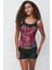 Şortlu Tankini 7766 Siyah/kırmızı 1