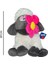 Çiçekli Üzgün Kuzu 30 cm 62274 2