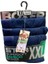 3lü Süpersoft Organik Bambu Kumaş Jakar Kemer Erkek Boxer 5