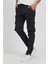 Slim Fit None Denim Yanı Körüklü Cepli, Düğmeli, Paça Lastikli Esnek Kumaş Erkek Kargo Pantolon 1
