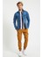 Slim Fit None Denim Paçaları Lastikli Esnek Kumaş Erkek Kargo Pantolon 5