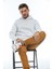 Kapüşonlu Basic Geniş Kesim Erkek Içi Polarlı Sweatshirt 2