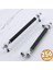 Çınar 256 mm Krom Siyah Mobilya Mutfak Çekmece Metal Dolabı Kulpları Dolap Kapak Kulpu Kulbu 256 mm 1