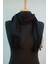 Siyah Polyester - Cotton Eşarp Şal 4