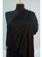 Siyah Polyester - Cotton Eşarp Şal 8