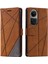 Oppo Için Kılıf Oppo 10 5g/oppo 10 Pro 5g Pu Deri Darbeye Cüzdan Flip (Yurt Dışından) 1