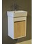 Turkuaz Seramik Banyo Tuvalet Mini Lavabo 26 x 36 cm %100MDF (Banyo Dolabı) 1