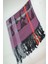 Gri Mor Renk Desenli Paşmina Şal 7