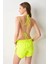 Kadın Düz Dokuma Şort Neon-Sari 239360 1