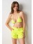 Kadın Düz Dokuma Şort Neon-Sari 239360 2