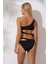 Tek Omuz Bağlamalı Bikini Takım Siyah 241270 2
