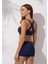 Şortlu Yüzücü Bikini Takım Lacivert 241277 1