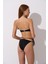 Aksesuarlı Soft Straplez Bikini Takım Siyah 241205 2