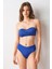 Ella Yüksek Bel V Kesim Bikini Tek Alt Saks 239207 1