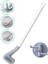 Golf Tasarımlı Silikon Banyo Tuvalet Klozet Temizleme Fırçası ve Tutucu 3 Kancalı Askı Set 1