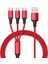 3 In 1 USB Kablosu 2A Hızlı Şarj USB C Kablosu IPHONE14 13 12 Pro Max Xiaomi 13 12 11 Huawei Samsung Cep Telefonu Şarj Kablosu (Yurt Dışından) 1
