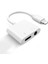 Iphone 7 8 Plus x Aux Jack Için 2 In 1 Ses Adaptörü Şarj Kulaklık Kablosu (Yurt Dışından) 1