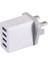 USB Şarj Cihazı Hızlı Duvar Şarj Cihazları Cep Telefonu Şarj Cihazı Iphone Samsung Xiaomi 4 Muti Bağlantı Noktası 5.1A USB Güç Adaptörü Istasyonu Ingiltere Tak (Yurt Dışından) 2