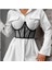 Kadın Kemer Şeffaf Underbust Korse Üstleri Straplez Geri Kemikli Büstiyer Pullu Bel Cincher Kuşak Sokak Şıklığı Bel Korseler (Yurt Dışından) 5