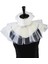 Kadın Victoria Örgü Ruffled Standı Yaka Katmanlı Tül Düğme Boyun Ruff Palyaço Gerdanlık Şal Wrap Cosplay Kostüm (Yurt Dışından) 1
