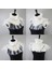 Kadın Victoria Örgü Ruffled Standı Yaka Katmanlı Tül Düğme Boyun Ruff Palyaço Gerdanlık Şal Wrap Cosplay Kostüm (Yurt Dışından) 2