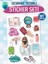 Seyahat Temalı Bavul Sticker Etiket Çıkartma S2 T970 2