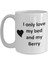 Berry Lover Kupa - Kedi Köpek Kuş Evcil Hayvan Adı - Love My Berry Adı Kahve Ingilizce Kupa 3