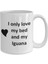 Komik Iguana Lover Kupa - Sürüngen Evcil Hayvan - Love My Iguana Coffee P- Ingilizce Kupa Bardak 1