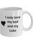 Luke Lover Kupa - Kedi Köpek Kuş Evcil Hayvan Adı - Love My Luke Adı Kahve - Ingilizce Kupa 2