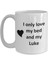 Luke Lover Kupa - Kedi Köpek Kuş Evcil Hayvan Adı - Love My Luke Adı Kahve - Ingilizce Kupa 3